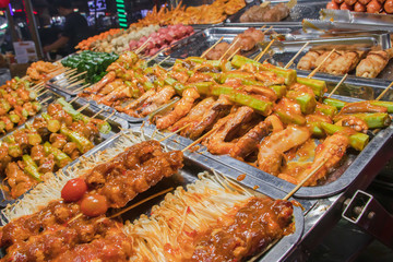 ベトナム　カントー　屋台　串焼き