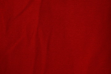 Red fabric cloth texture background.