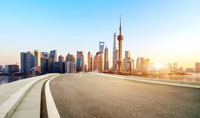 Abwaschbare Fototapete Shanghai Skyline von Shanghai