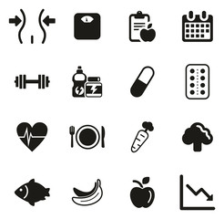 Diet or Weight Watch Icons