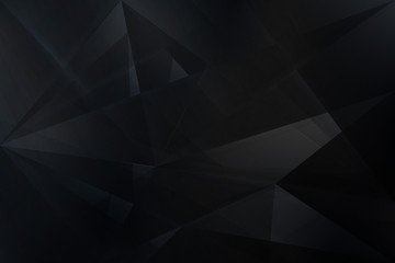 Obraz premium Abstract black geometric low polygon background. Triangles mosaic texture