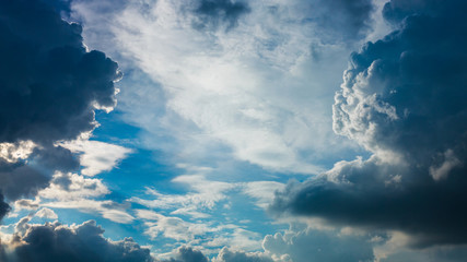 large cloud on dramatic moody sky