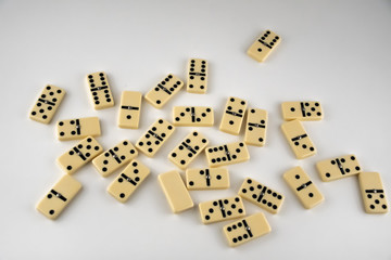 domino  on white background