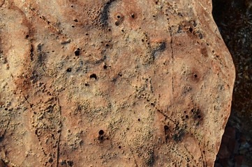Textured stones closeup.