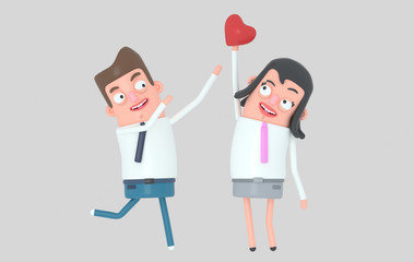 Man trapping one love. Isolated. Easy automatic vectorization. Easy background remove. Easy color change. Easy combine.