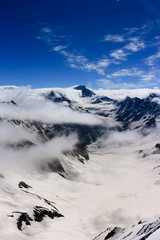 Fototapeta premium In the mountains at cloud level