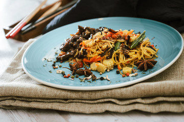 Sesame beef stir fry Noodles