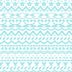 Happy Easter ikat seamless pattern.