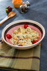 Scallops of leeks Basmati rice