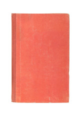 Old vintage book isolated on white background top view 