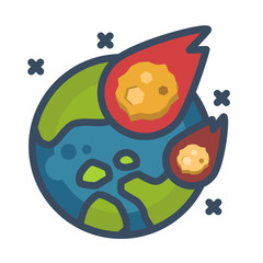 Meteorites LineColor illustration