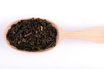  flavored tea. tea leaves