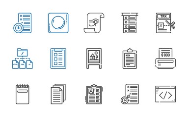 form icons set