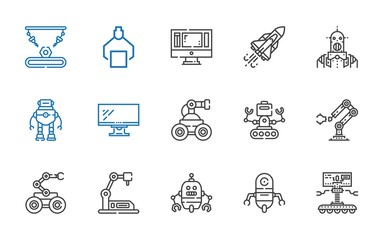 futuristic icons set