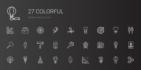 colorful icons set