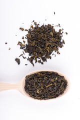  flavored tea. tea leaves