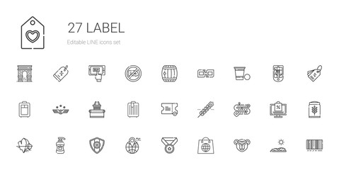 label icons set