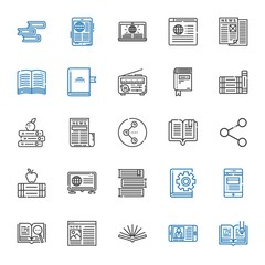 publish icons set
