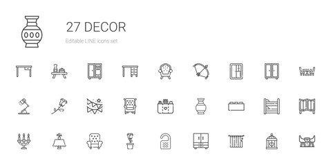 decor icons set