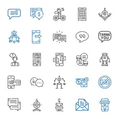 talk icons set