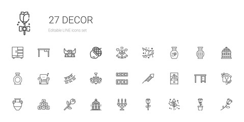 decor icons set