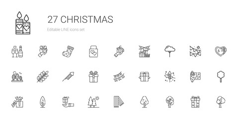 christmas icons set