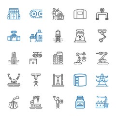 factory icons set