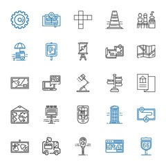 street icons set