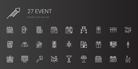 event icons set