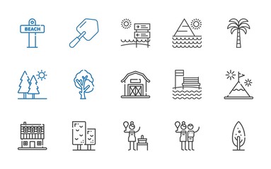 landscape icons set