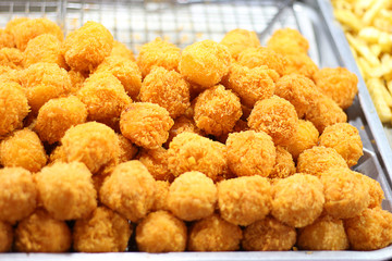 Deep fried cheese balls