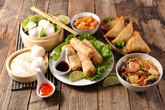 asian food assorted