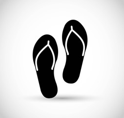 Flip flops vector icon 