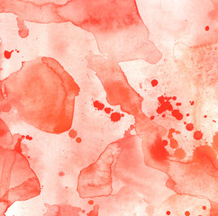 Abstract watercolor paper splash shapes isolated drawing. Illustration aquarelle for background.