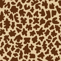 Giraffe skin background. Seamless pattern. Animal print