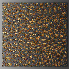 3D wall art, paintings with gold leaf	