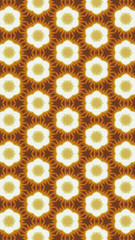 Ornate geometric pattern and abstract colored background