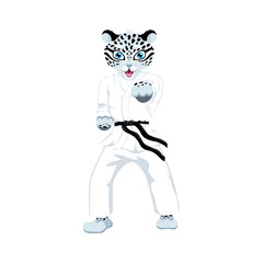 Karate snow leopard