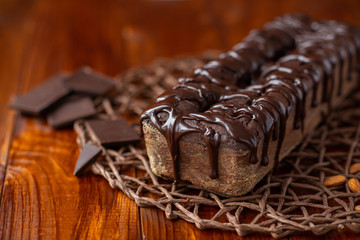 brown chocolate banana bread