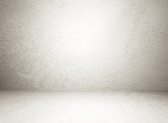 Empty brown cement room in perspective view, grunge background