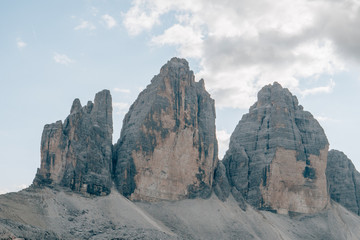 Tre Cime di Lavaredo in the Dolomites, Italy