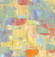 Abstract wallpaper. Highly-textured oil paint as colorful background. High detail. Can be used for web design, art print, textured fonts, figures, shapes, etc.