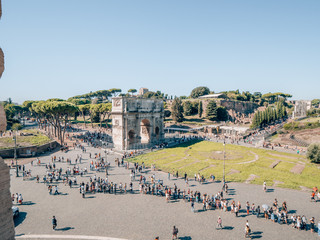 Obraz premium Arch of Constantine in Rome, italy