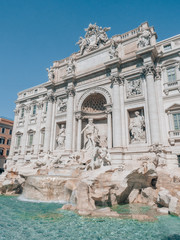 Naklejka na ściany i meble Trevi Fountain in Rome, italy