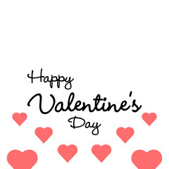 Happy valentine's day, love vector icon, 14 february symbol. Simple, flat design for web or mobile app