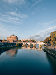 Castel Sant'Angelo in Rome, italy on a sunny day