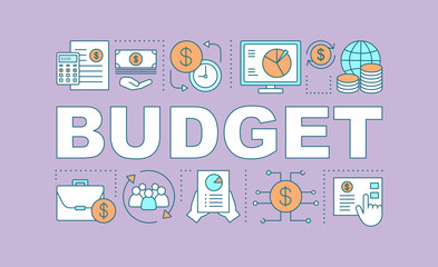 Budget word concepts banner