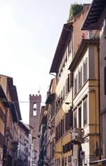 Fototapeta na wymiar Proconsolo street, Florence, Italy