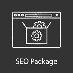 SEO packages chalk icon