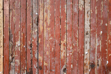 Rough wooden structure of old boards with different shades of color